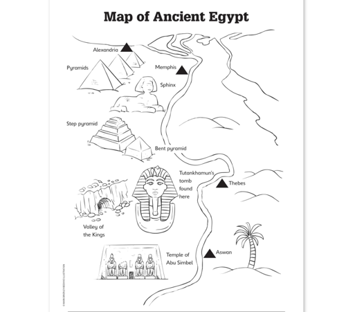 map of ancient egypt