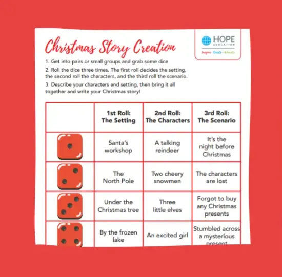 festive English worksheet