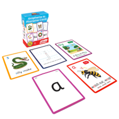 Grapheme and phoneme cards